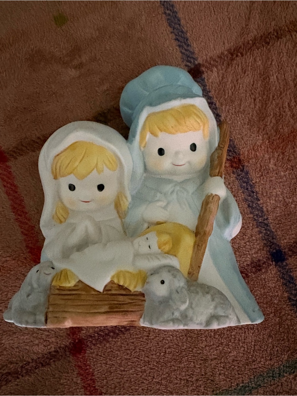 Vintage Child’s Nativity Ceramic Christmas Décor